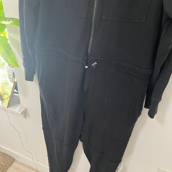 Good American Black Sweat Jumpsuit Size 6 / 3X - Picture 7 of 8